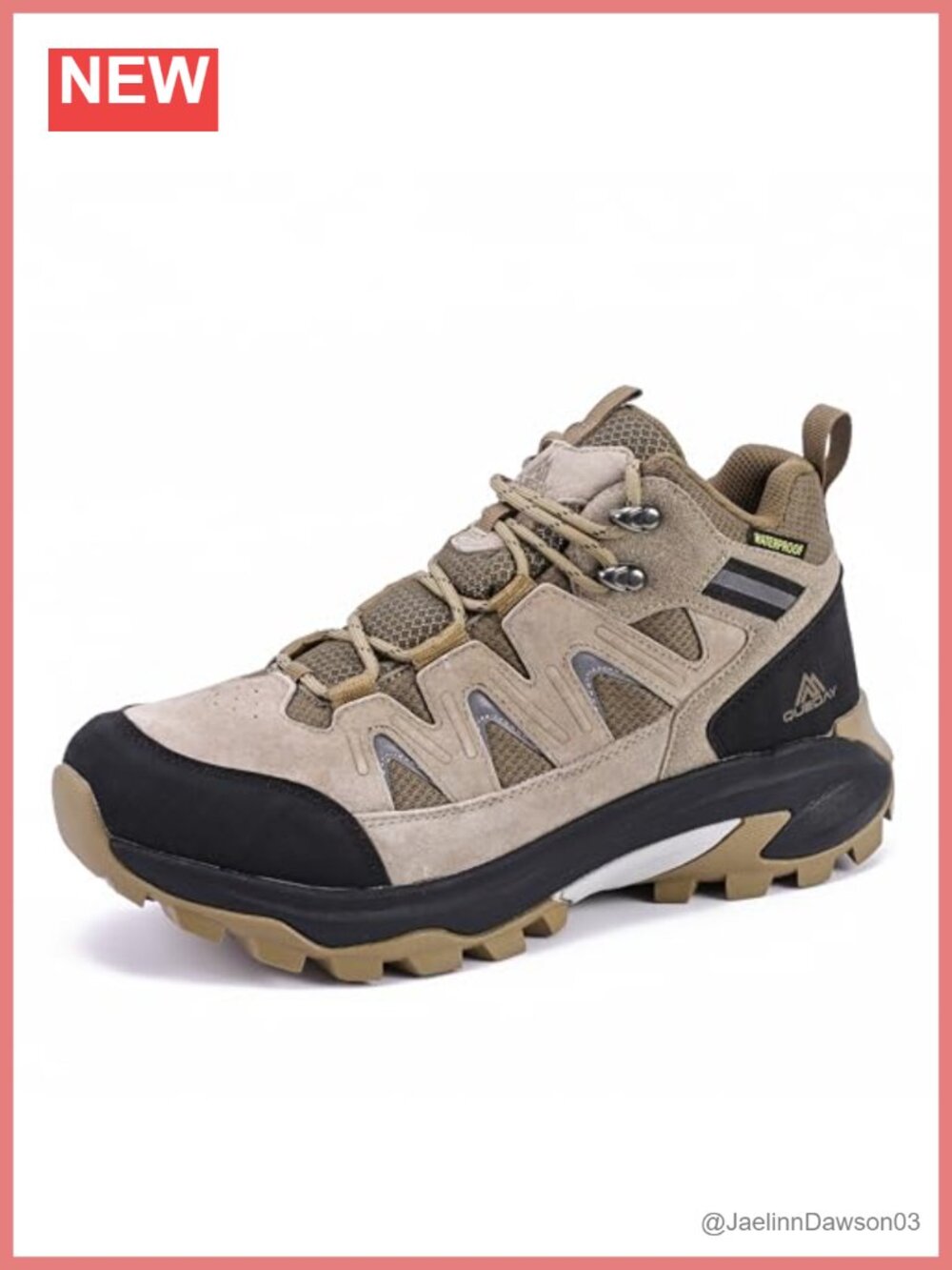 Waterproof Hiking Boots Women Men Non Slip Lug Sole Outdoor Backpacking Camping